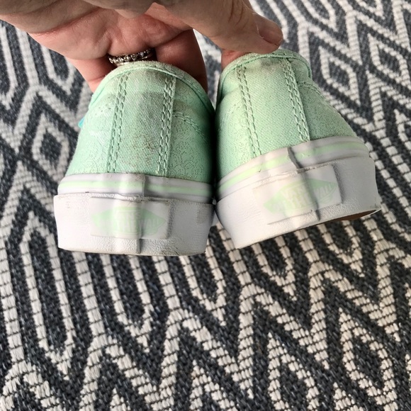 Vans Paisley mint green women’s 6 - Picture 6 of 8